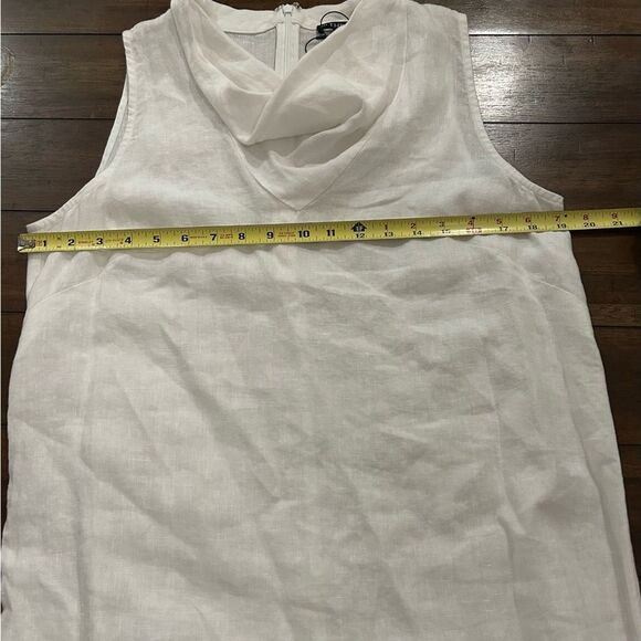 En THREAD White Cowl Neck Linen Blend Midi Dress Size Small NEW 99.00 - Picture 7 of 11